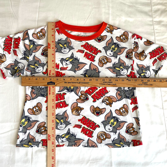 Tom and Jerry cropped Tshirt Women Sz XS pre owned - Picture 4 of 5